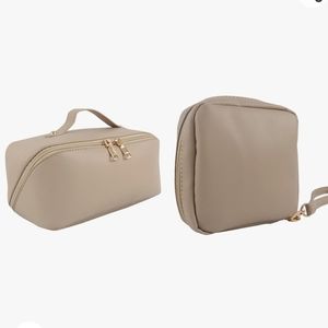 Cosmetic bag and small pouch - 2 pc set